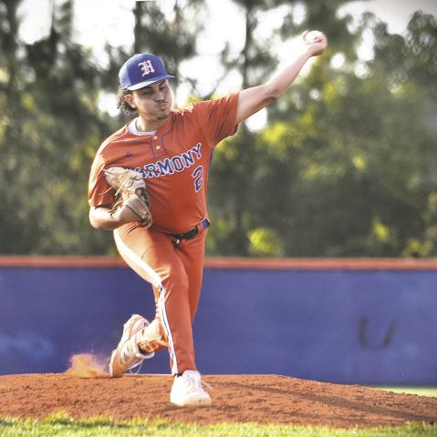 Harmony lefty Ismael Rivera thrived in all pitching roles for the district champion Longhorns. (Photo/Katie Williams).
