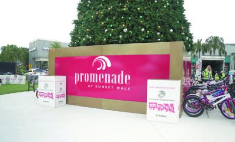 Gifts were given to an estimated 3,800 children during this holiday event, giving out over 16,000 toys during the Toys for Toys events at Promenade at Sunset Walk.