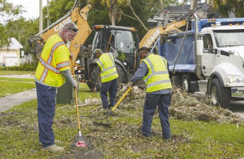 The tree debris from last month's Hurricane Milton should start to disappear next week, the City of Kissimmee says.PHOTO/CITY OF KISSIMMEE