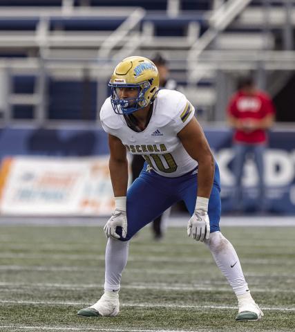Middle linebacker Elijah Melendez anchored the Kowboys defense for a 12-3 team that allowed just over 12 points per game in the regular season against a schedule that included nine playoff teams. PHOTO/TAYLOR MCFEE
