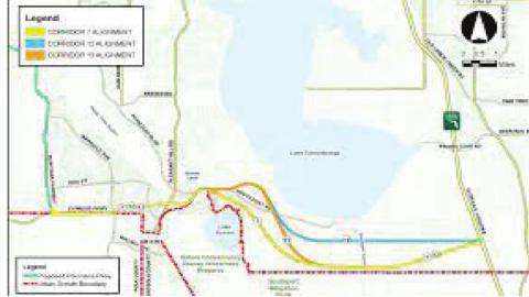 Early conceptual plans for the Southport Connector, linking Poinciana to Florida's Turnpike