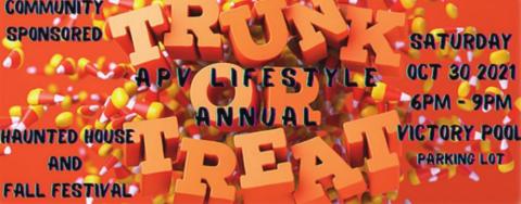 After a year away, APV's Trunk or Treat is back Oct. 30. GRAPHIC/APV