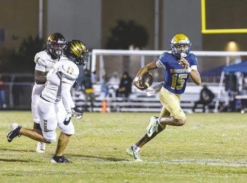 Osceola quarterback Camren West will need to deliver a mistake-free performance leading the Kowboys offense in Friday’s regional final at Armwood. PHOTO/TAYLOR MCFEE