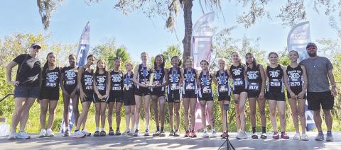 For the third year in a row, the Soldier City Striders middle school running club brought home the FLYRA Middle School State Championship, held Saturday in Lakeland. SUBMITTED PHOTO
