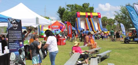 Activity at the Kids Zone heats up