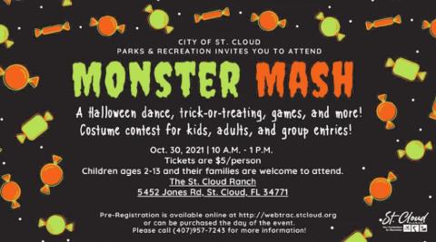 It's time to do the Monster Mash in St. Cloud with your kiddos! GRAPHIC/CITY OF ST. CLOUD