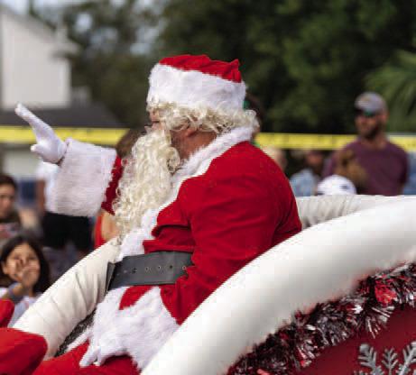 Santa Claus took time from his own Christmas prep to appear in St. Cloud Saturday.