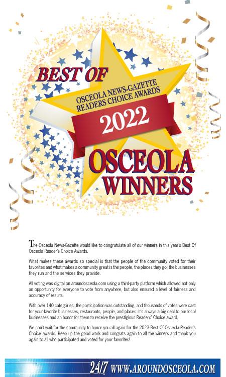 2022 Best of Osceola Winners